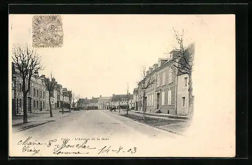 AK Crécy, L`Avenue de la Gare