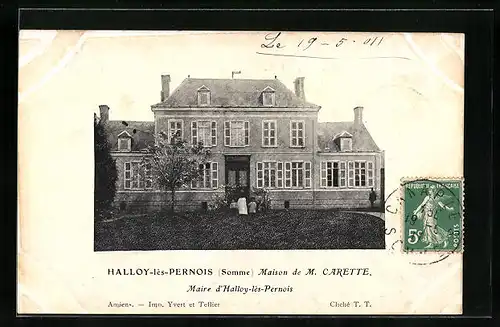 AK Halloy-lès-Pernois, Maison de M. Carette, Maire d`Halloy