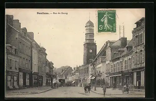 AK Doullens, Rue du Bourg