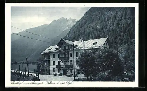 AK Weissbach b. Lofer, Gasthof zum Auvogel