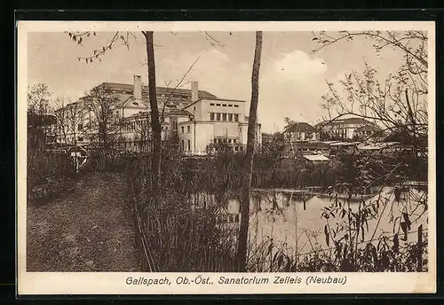 AK Gallspach, Sanatorium Zeileis, Neubau