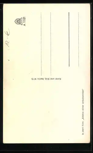 AK Schauspielerin Ruth Leuwerik in Bildnis einer Unbekannten, Autograph