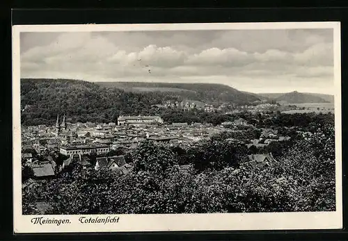 AK Meiningen, Totalansicht mit Umgebung
