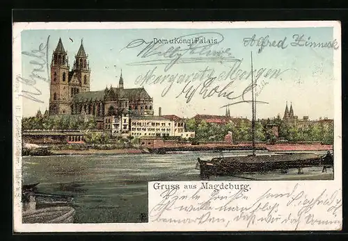 AK Magdeburg, Dom u. Köngl. Palais