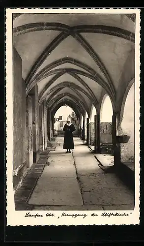AK Laufen /Oby., Kreuzgang der Stiftskirche