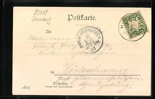 Lithographie Mühltal, Gasthaus Guggemos