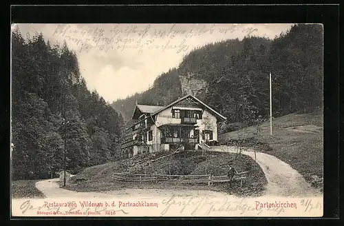 AK Partenkirchen, Restaurant Wildenau b. d. Partnachklamm