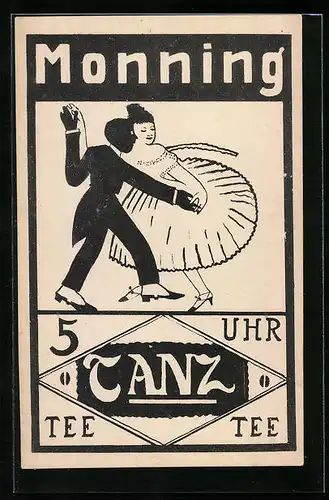 AK Duisburg, Gasthaus Monning im Duisburger Walde, 5 Uhr Tanz Tee