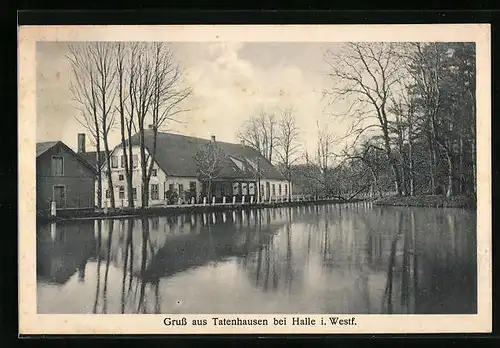 AK Tatenhausen b. Halle, Gasthof von Clemens Hoppe