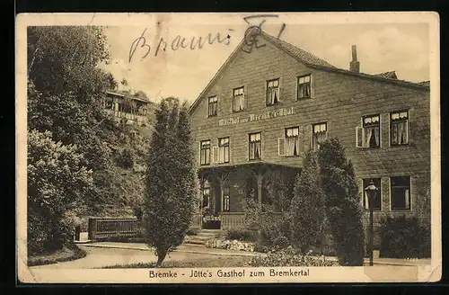 AK Bremke, Jütte`s Gasthof zum Bremkertal