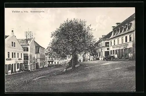 AK Velden a. Vils, Strassenpartie mit Geschäften