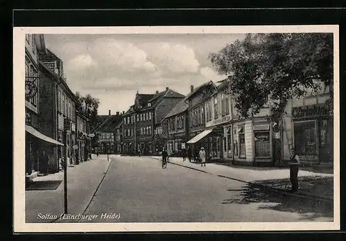 AK Soltau, Strassenpartie mit Geschäften