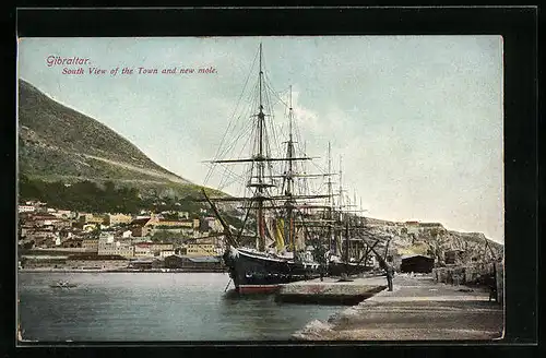 AK Gibraltar, South View of the Town and new mole
