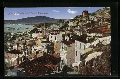 AK Gibraltar, Moorish Castle and Town