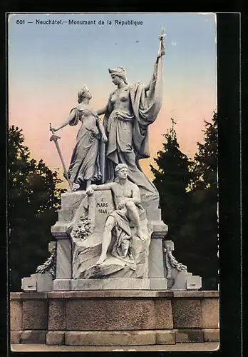 AK Neuchatel, Monument de la République