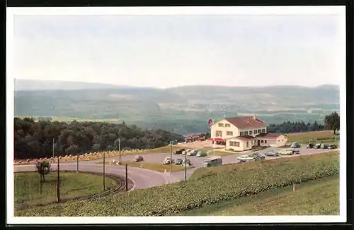 AK Widen, Gasthaus-Café Heinrüti-Rank mit Panorama