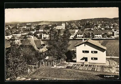 AK Langenthal, Totalansicht der Stadt