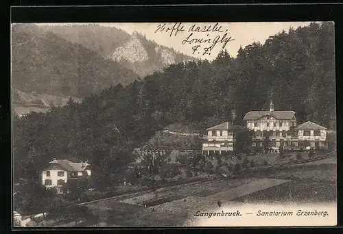 AK Langenbruck, Sanatorium Erzenberg