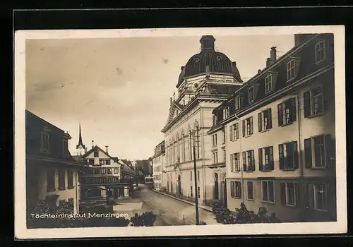 AK Menzingen, Strasse am Töchterinstitut