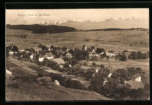 AK Diesse, Vue générale et les Alpes