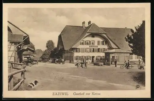 AK Zäziwil, Gasthof zur Krone