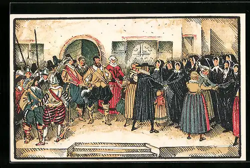 Künstler-AK Riehen, Festspiel zur 400jährigen Vereinigungsfeier 1923