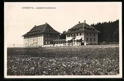 AK Langenthal, Landwirtschaftschule aus der Ferne