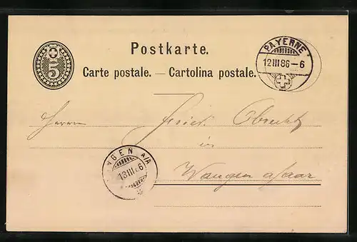 Vorläufer-AK Neuchâtel, 1883, Fabrique de Chocolat, Kinderpaar mit Schokolade, Reklame für Kakao Suchard