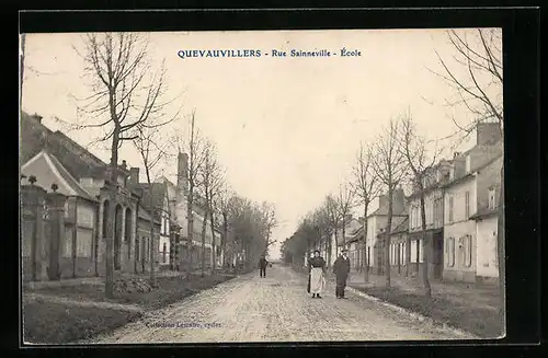 AK Quevauvillers, Rue Sainneville, École