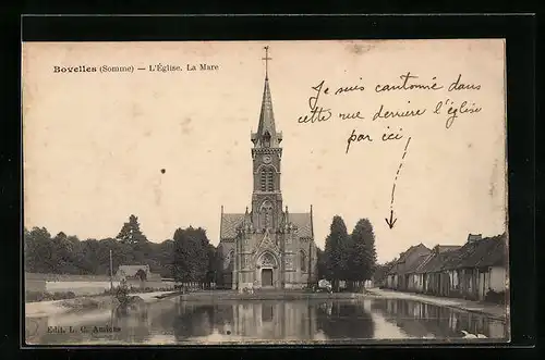 AK Bovelles, L`Église, La Mare