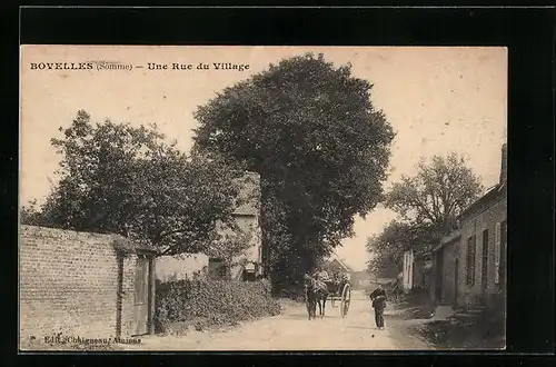 AK Bouvelles, Une Rue du Village, Strassenpartie