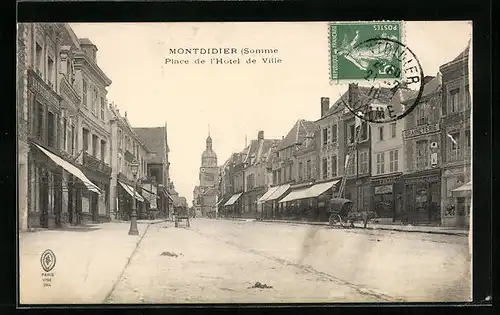 AK Montdidier, Place de l`Hôtel de Ville