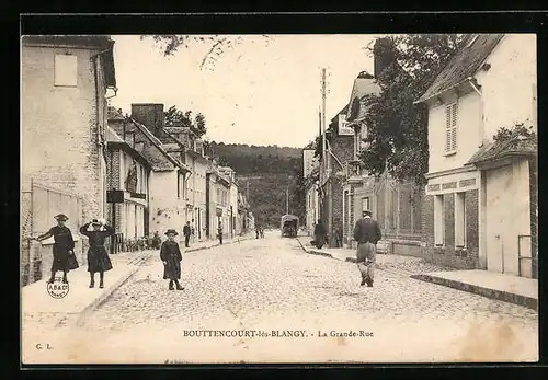 AK Bouttencourt-lès-Blangy, La Grande Rue