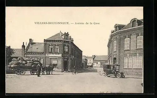 AK Villers-Bretonneux, Avenue de la Gare