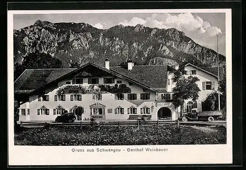 AK Schwangau bei Füssen, Gasthof Weinbauer