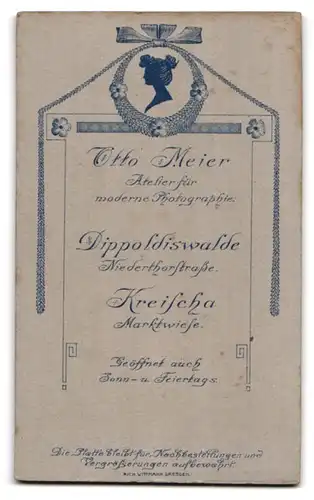 Fotografie Otto Meier, Dippoldiswalde, Niederthorstrasse, Bürgerlicher Herr im Anzug