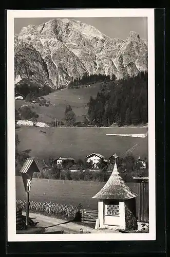 AK Leogang, Flurkreuz gegen Birnhorn