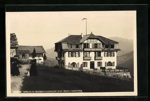 AK Krimml, Waltl`s Alpengasthof a. d. Gerolsplatte