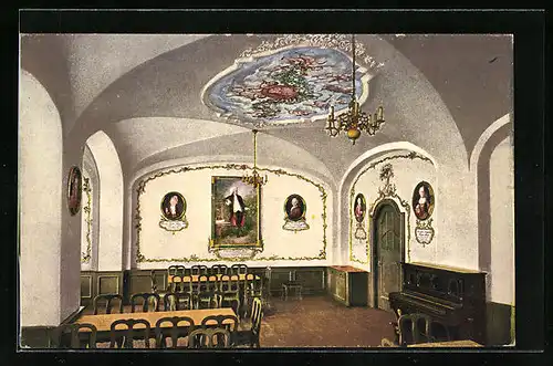 AK Salzburg, Stieglkeller in der Festungsgasse, Mozartzimmer