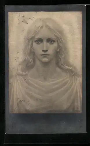 Künstler-AK Fidus: Lotoskönigin