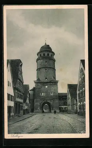 AK Nördlingen, Strasse zum Löpsinger Tor