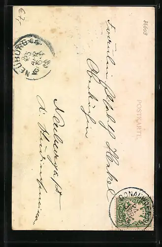 AK Donauwörth, Partie an der Wörnitz