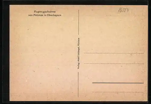 AK Pöttmes, Fliegeraufnahme vom Ort