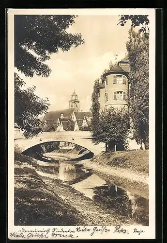 AK Donauwörth, Brückenpartie am Rieder Tor