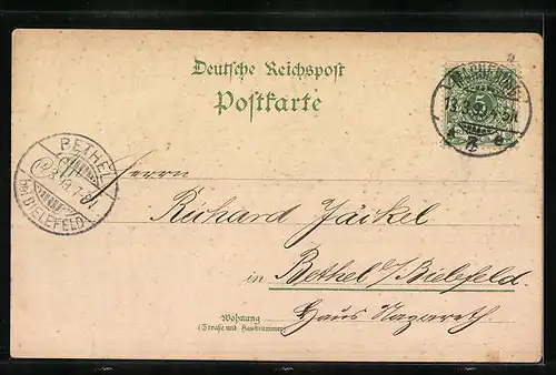 Lithographie Magdeburg, Elbansicht mit Dampfern, Dom, Inselteich