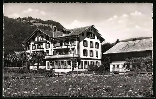 AK Wilderswil, Wiese vor dem Hotel Jungfrau