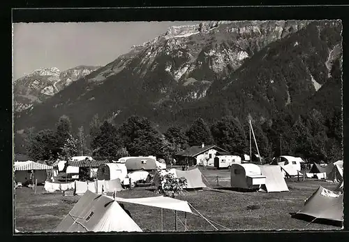 AK Bönigen-Interlaken, Campingplatz am Brienzersee