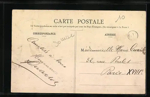 AK Liomer, Place de l`Église et Rue du Pont