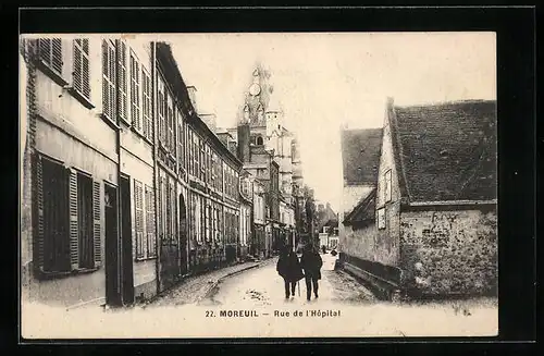 AK Moreuil, Rue de l`Hôpital, Strassenpartie