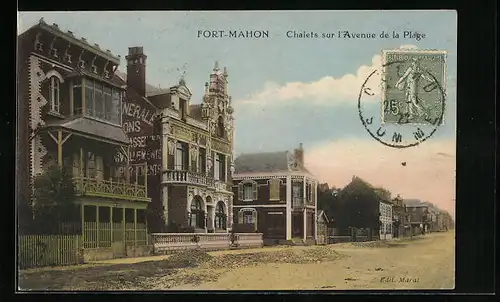 AK Fort-Mahon, Chalets sur l`Avenue de la Plage